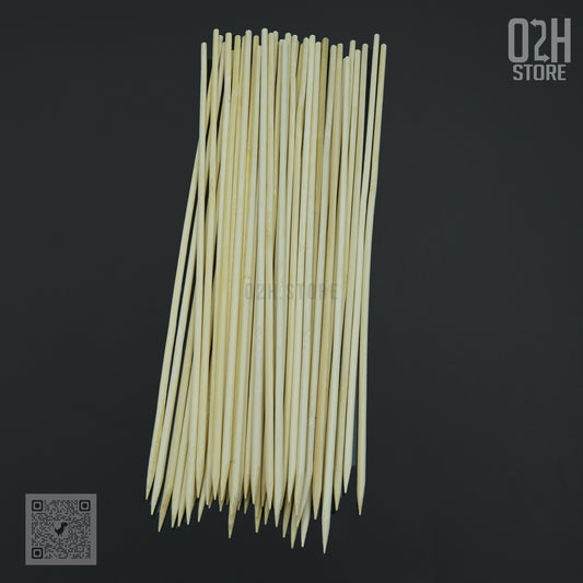 8" Bamboo Skewers for Kebabs – 75 Pieces