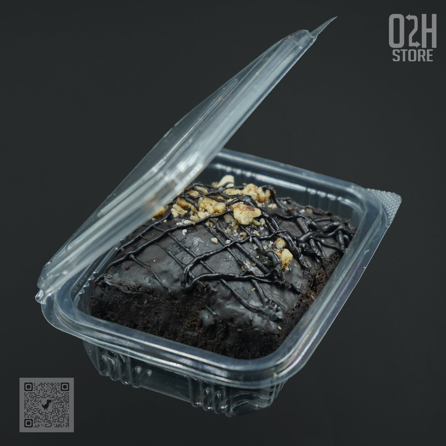 100 ml Transparent Hinged Boxes for Brownies