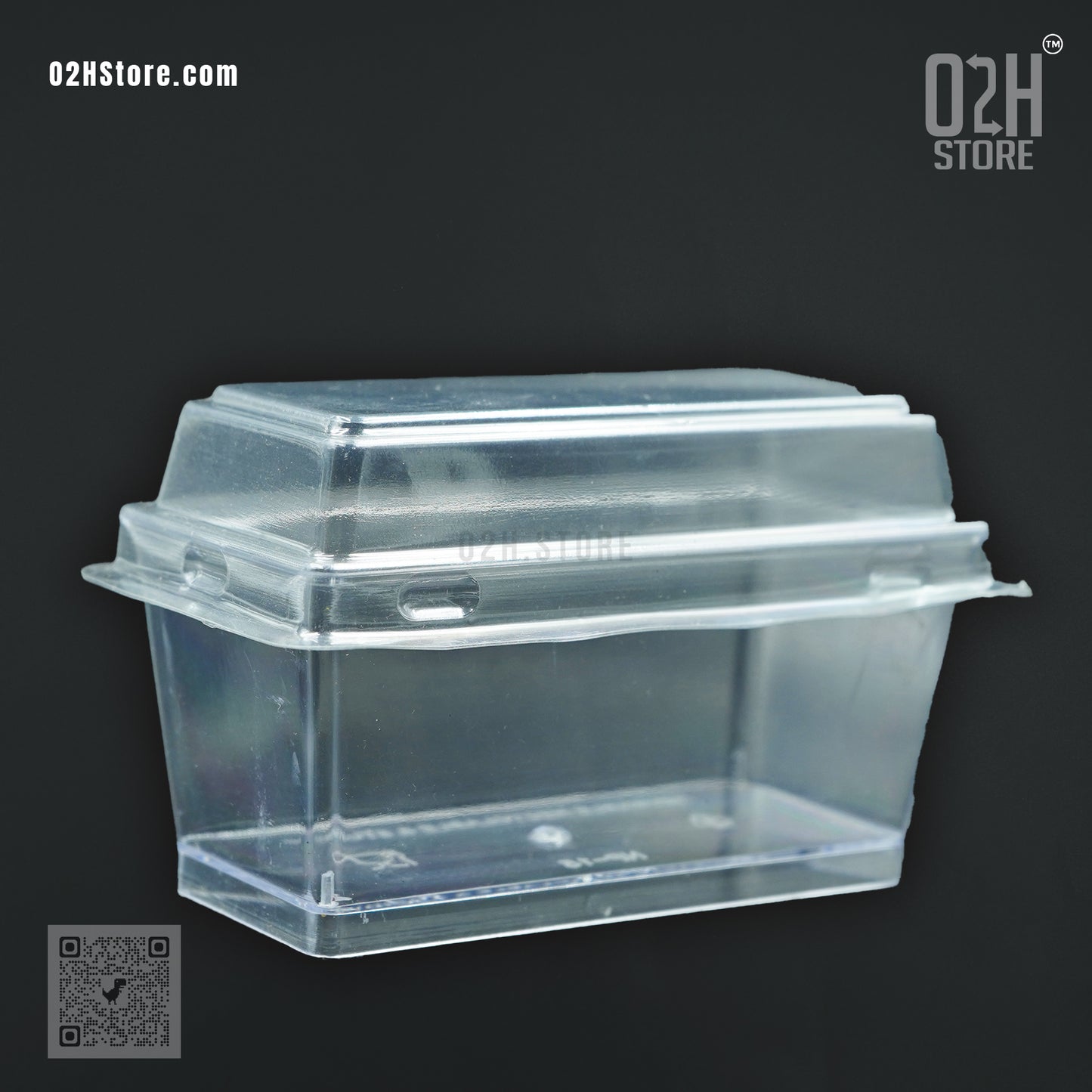 125ml Rectangle Mousse Container with Lid