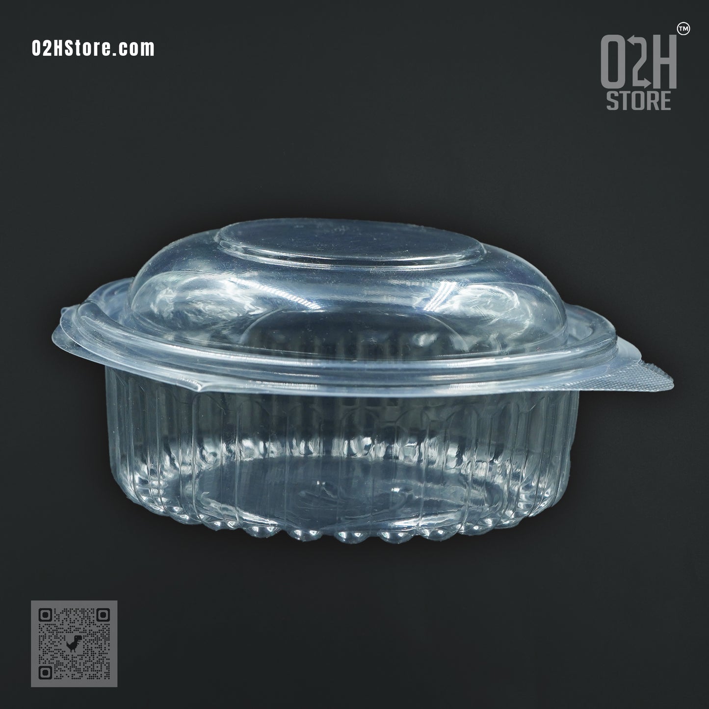 8oz (250 ml) Round Clear Bakery Container with Lid | For Donuts & Mini Cakes