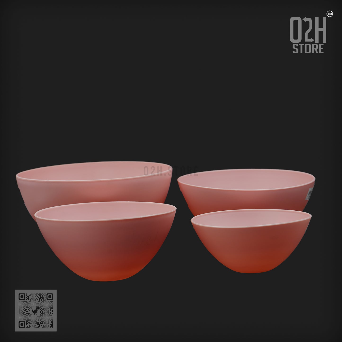 Plastic Mixing Bowl Set 4-Piece β Multicolor & Nesting