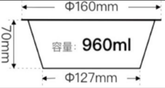 960ml Gold Aluminium Containers – Pack of 500