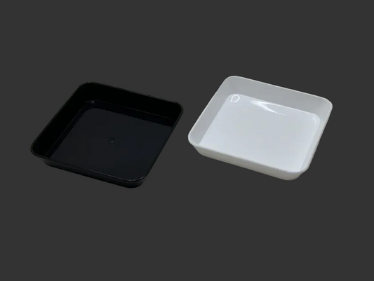 3x3 Square Dessert Tray – White/Black