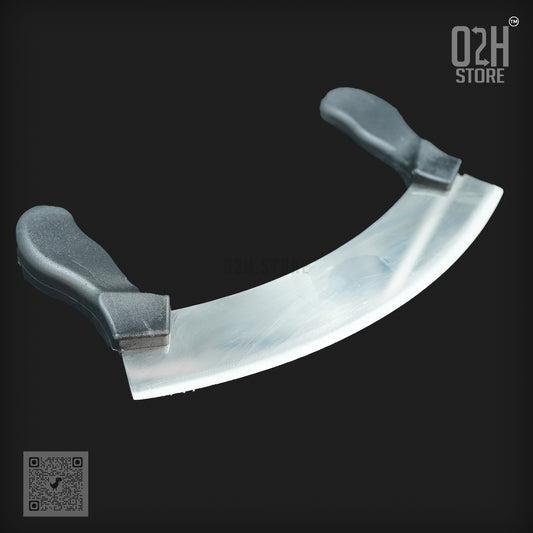 25cm Steel Pizza Cutter – Half Moon Knife