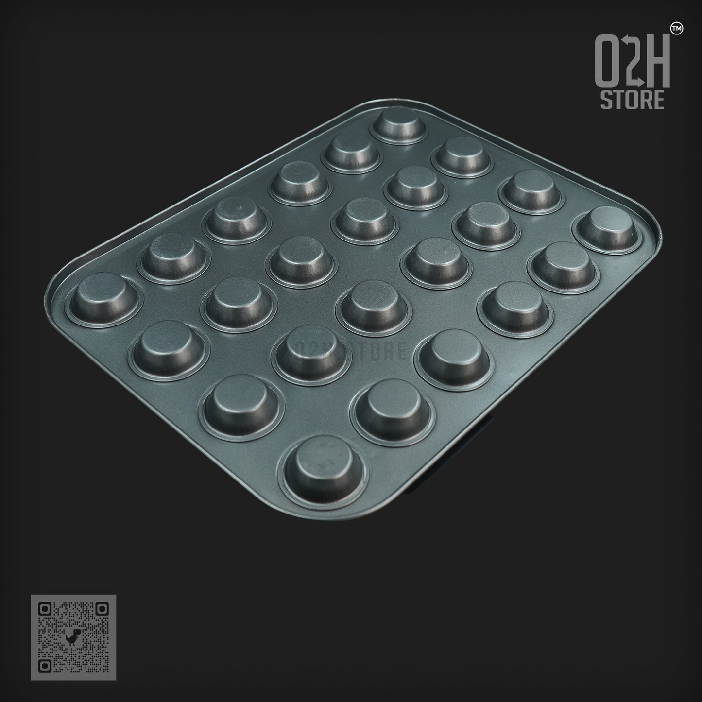 24-Cavity Mini Muffin Tray โ Non-Stick Bakeware