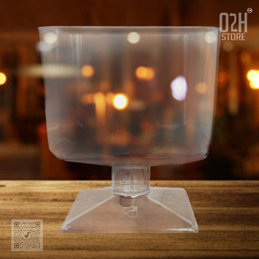 Sample: Square Stand Dessert Cup 100 ml (2 Pcs)