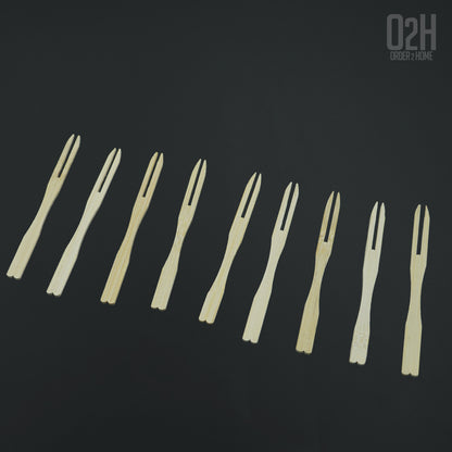 Natural Wooden Fruit Picks – 70 Disposable