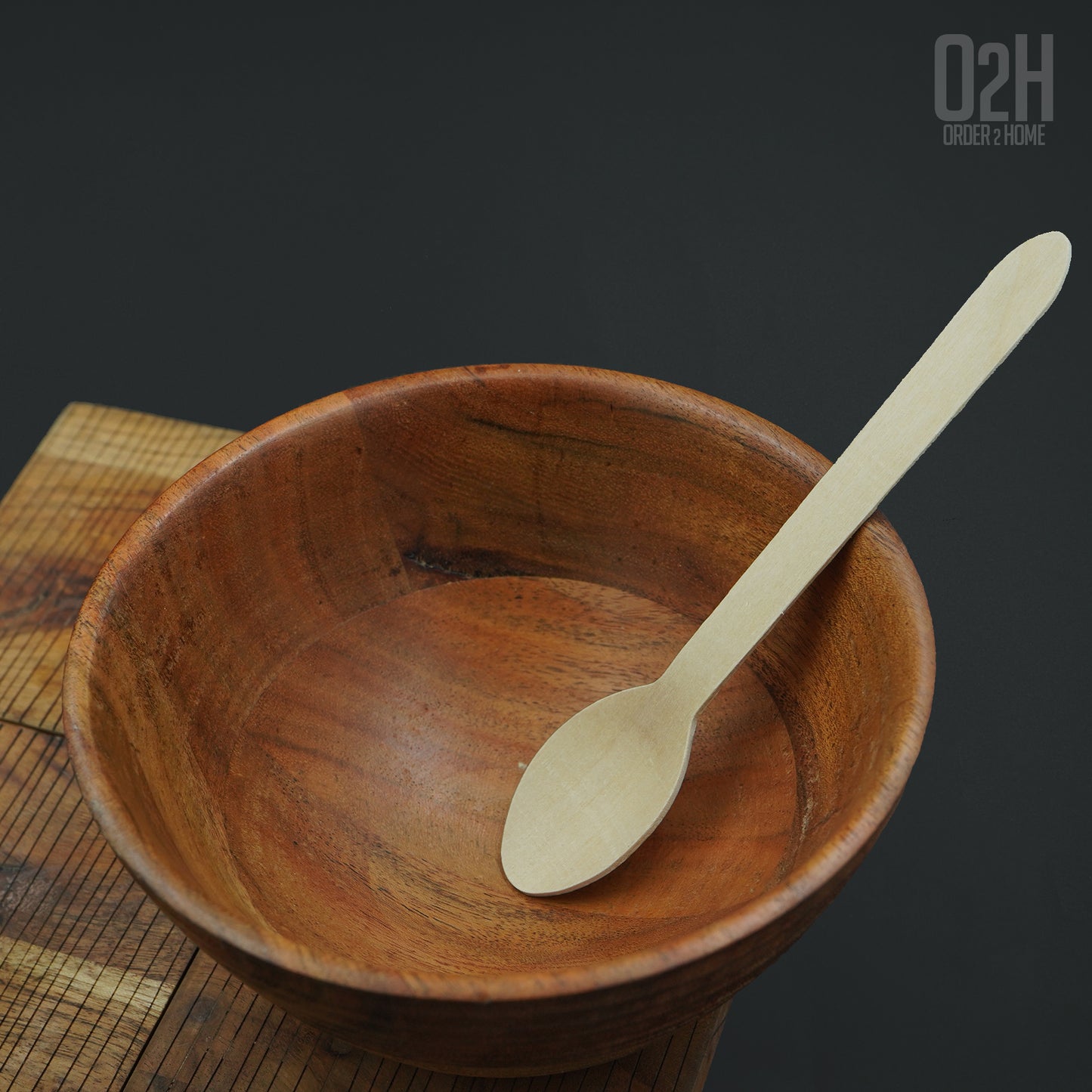 Disposable 140mm Wooden Spoons – 100 pcs