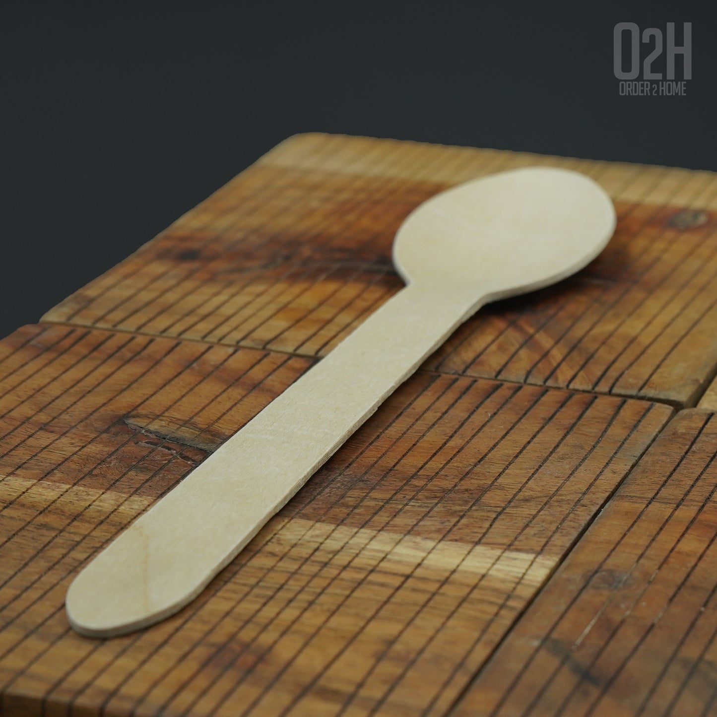 Disposable 140mm Wooden Spoons – 100 pcs