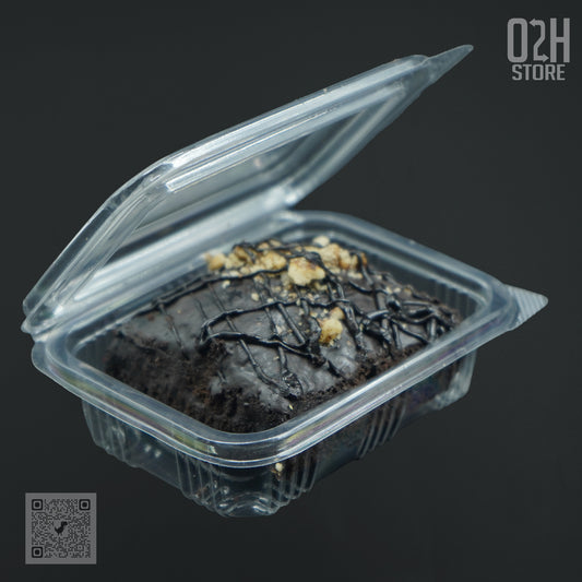 100 ml Transparent Hinged Boxes for Brownies