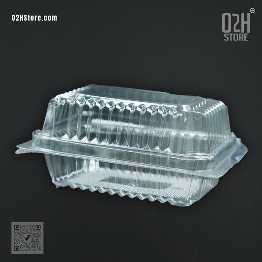 Mini Cake Transparent hindge Box (10 cm Length)