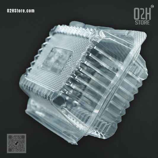 Mini Cake Transparent hindge Box (10 cm Length)