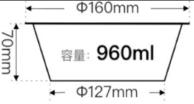 960ml Gold Aluminium Containers – Pack of 500