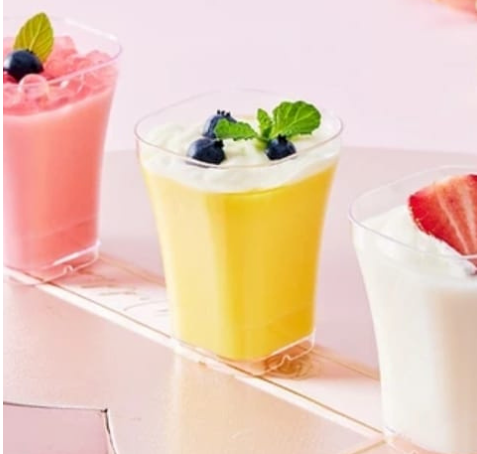 80ml Square Dessert Cup – Compact & Cute