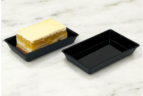 Elegant Rectangle Pastry Tray – 92x52mm
