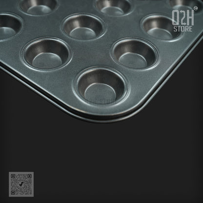 24-Cavity Mini Muffin Tray – Non-Stick Bakeware