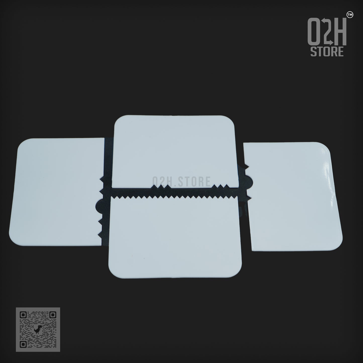 Cake Scraper & Cutter Set – 4 Plastic Tools