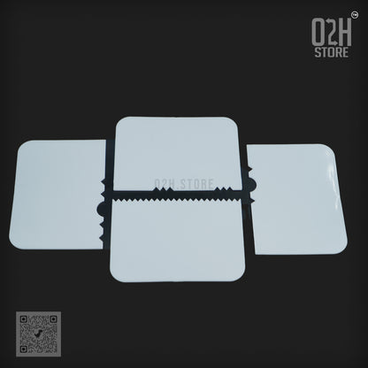 Cake Scraper & Cutter Set – 4 Plastic Tools