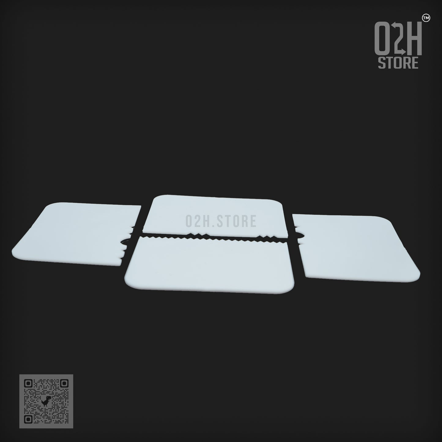 Cake Scraper & Cutter Set – 4 Plastic Tools