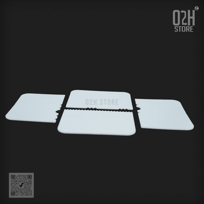 Cake Scraper & Cutter Set – 4 Plastic Tools