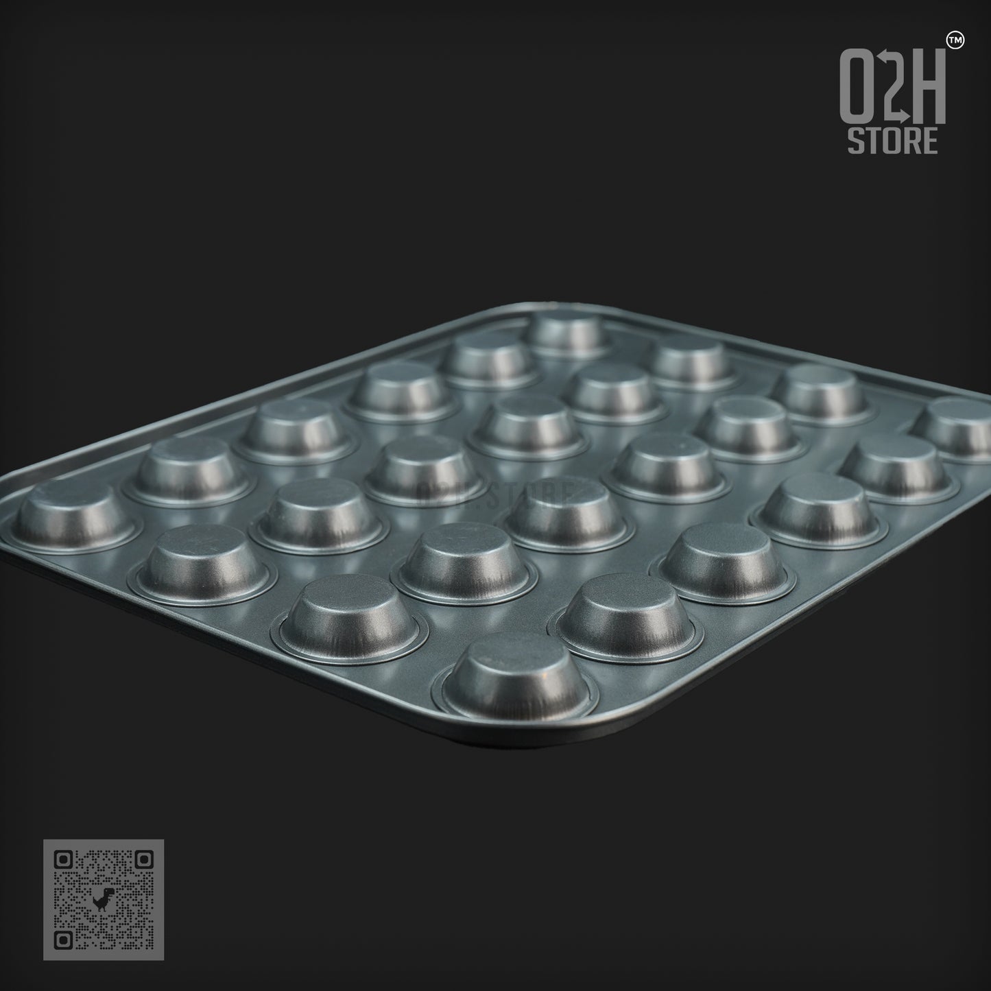 24-Cavity Mini Muffin Tray – Non-Stick Bakeware