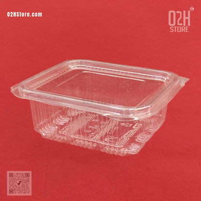 375ml Transparent Hinged Box – Flat Design