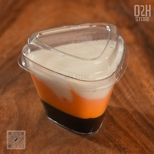 175ml Triangle Dessert Cup with Lid